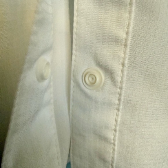 Columbia PFG Tamiami Lightweight Sleeveless Button-Front Shirt White Golf Tennis - Picture 7 of 9